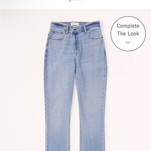 Abercrombie & Fitch Blue Straight Leg Jeans